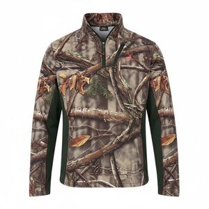Huntworth Camo Half-Zip Jacket Pullover Men’s Medium